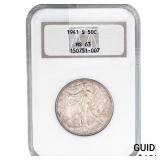 1941-S Walking Liberty Half Dollar NGC MS63