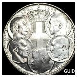 1963 Greece Silver 30 Drachma CHOICE BU