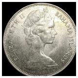 1966 Bahamas Silver One Dollar CHOICE BU