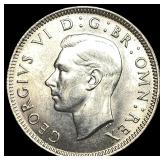 1943 Great Britain Silver Shilling UNCIRCULATED