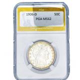 1906-D Barber Half Dollar PGA MS62