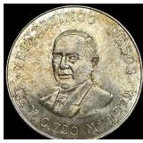 1972 Mexico Silver 25 Pesos CLOSELY UNCIRCULATED