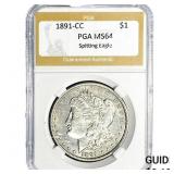 1891-CC Morgan Silver Dollar PGA MS64