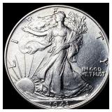 1943-S Silver Walking Liberty Half Dollar UNCIRCUL