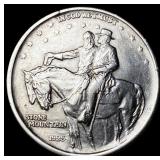 1925 Stone Mountain Silver Half Dollar GEM BU