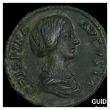 Roman Empire Faustina II 161-176 AD Bronze AS HIG
