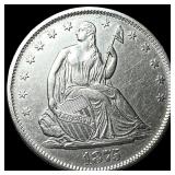 1875-S Silver Half Dollar CLOSELY UNCIRCULATED