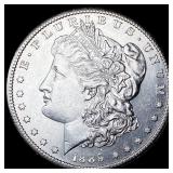1889-S Silver Morgan Dollar CHOICE AU