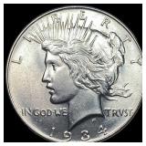 1934 Silver Peace Dollar CHOICE BU