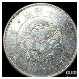 Japan Silver 1 Yen, Semi-Keydate 1,913,000 Minted