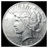 1924 Peace Silver Dollar CLOSELY UNCIRCULATED