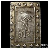 Japan 1849-1871 Silver 1 Bu NEARLY UNCIRCULATED