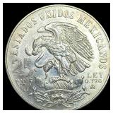 1968 Mexico Silver 25 Pesos- Olympics UNCIRCULATED