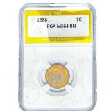 1888 Indian Head Cent PGA MS64 BN