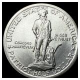 1925 Silver Lexington-Concord Half Dollar UNCIRCUL
