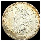 1821 Capped Bust Silver Dime LIGHTLY  CIRCULATED