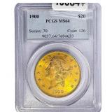 1900 $20 Gold Double Eagle PCGS MS64