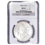 1883-O Morgan Silver Dollar NGC MS63