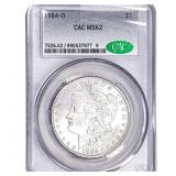 1884-O Morgan Silver Dollar CAC MS62