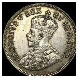 1925 East Africa Silver 1 Shilling CLOSELY UNCIRCU