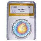 1880 Morgan Silver Dollar PGA MS64 Monster
