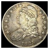 1825 Capped Bust Half Dollar LIGHTLY CIRCULATED