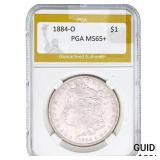 1884-O Morgan Silver Dollar PGA MS65+