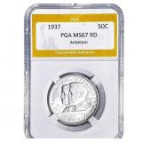 1937 Antietam Half Dollar PGA MS67 RD