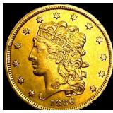 1836 $5 Gold Half Eagle