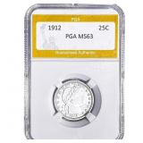 1912 Barber Quarter PGA MS63