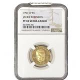 1997-W Jackie Robinson $5 NGC PF69 Ultra Cameo
