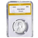1921 Missouri Half Dollar PGA MS64
