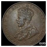 1928 Australia 1 Copper Penny CHOICE AU