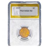 1927 Wheat Cent PGA MS64 RD
