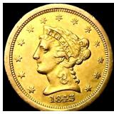 1843-O Sm Dt $2.50 Gold Quarter Eagle