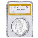1900-O Morgan Silver Dollar PGA MS64