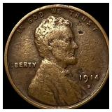 1914-D Bronze Lincoln Wheat Cent NEARLY UNCIRCULAT