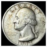 1932-S Silver Washington Quarter NEARLY UNCIRCULAT