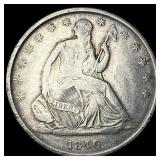 1840-O Silver Half Dollar NEARLY UNCIRCULATED