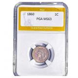 1860 Indian Head Cent PGA MS63