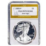 2000-P Silver Eagle PGA PR70 DCAM