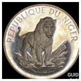 1968 Niger Proof Silver 10 Francs GEM PROOF