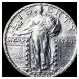 1929 Standing Liberty Silver Quarter GEM BU