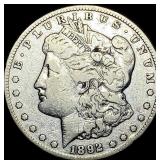 1892-CC Silver Morgan Dollar LIGHTLY  CIRCULATED