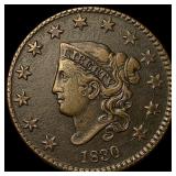 1830 Coronet Head Large Cent CLOSELY UNCIRCULATED