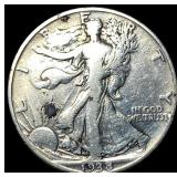 1938-D Silver Walking Liberty Half Dollar LIGHTLY