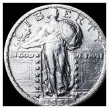1924 Silver Standing Liberty Quarter CHOICE AU