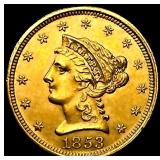 1853 $2.50 Gold Quarter Eagle