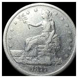 1877-S Silver Trade Dollar NEARLY UNCIRCULATED