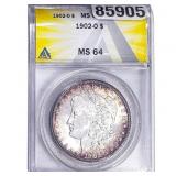 1902-O Morgan Silver Dollar ANACS MS64